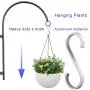 Aluminum S Hooks, Versatility S-Hooks Coffee Cup Hooks for Hanging Coffee Mugs, Kitchen Pot and Pans, Grill Utensils, Plants, 12 Pack Matte Finish Silver