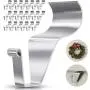 Heavy-Duty Stainless Steel Hooks, 20 Pack Vinyl Siding Hooks, No Hole Siding Hanger for Outdoor & Holiday Decoration