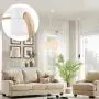 6 Pack Aluminum Swag Hooks for Ceiling Hanging, Swag Hook Super Load, White Ceiling Hooks for Hanging Lights, Ceiling Hook, Modern Ceiling Hooks for Pendant Light- Easy to Use
