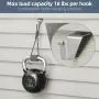 Heavy-Duty Stainless Steel Hooks, 20 Pack Vinyl Siding Hooks, No Hole Siding Hanger for Outdoor & Holiday Decoration