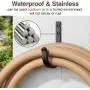 10-Pack Wall Hooks for Hanging Towel/Coat - 22LB Screw in Metal Hanger Wall Mount, for Outdoor, Closet, Door, Bathrooms, for Backpack, Robe, Black