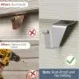 Heavy-Duty Stainless Steel Hooks, 20 Pack Vinyl Siding Hooks, No Hole Siding Hanger for Outdoor & Holiday Decoration