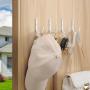 niffgaff 10-Pack Wall Outdoor Hooks for Hanging Coat - 22LB Screw in Metal Hanger Wall Mount, for Closet, Door, Bathrooms, Outside, for Towel, Backpack, Robe, Hat, White