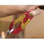 Forged Aluminum Snaphook - Double Action Self Locking Gate, Captive Eye 27 kN - Red-Snaphook- Aluminum Snap Hook Hardware