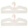 Higher Hangers Space Saving Velvet Clothes Hangers Slimline Heavy Duty Closet Organizers | Helps Reduce Wrinkles and Clutter | Great for Dorms and Increasing Closet Space | 40 Pack (Black , off-white, pink, purple Velvet)