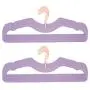 Higher Hangers Space Saving Velvet Clothes Hangers Slimline Heavy Duty Closet Organizers | Helps Reduce Wrinkles and Clutter | Great for Dorms and Increasing Closet Space | 40 Pack (Black , off-white, pink, purple Velvet)
