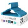 HOUSE DAY Plastic Hangers Plastic Clothes Hangers for Skirt Suit Coat, Standard Tubular Plastic Hanger for Clothes (20 Pack)