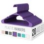 HOUSE DAY Plastic Hangers Plastic Clothes Hangers for Skirt Suit Coat, Standard Tubular Plastic Hanger for Clothes (20 Pack)