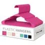 HOUSE DAY Plastic Hangers Plastic Clothes Hangers for Skirt Suit Coat, Standard Tubular Plastic Hanger for Clothes (20 Pack)
