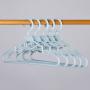 Dedu Plastic Clothes Hanger, Extra Thick Plastic Adult Slip Resistant Standard Clothing Hanger Ideal for Everyday Use 20 Pack (Black)