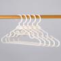 Dedu Plastic Clothes Hanger, Extra Thick Plastic Adult Slip Resistant Standard Clothing Hanger Ideal for Everyday Use 20 Pack (Black)