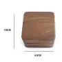 Black Walnut Wooden Engagement Ring Bearer Box, Solid Wood Square Double Rings Boxes for Wedding Ceremony Rings Storage Black Walnut Wooden Engagement Ring Bearer Box, Solid Wood Square Double Rings Boxes for Wedding Ceremony Rings Storage