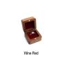 Black Walnut Wooden Engagement Ring Bearer Box, Solid Wood Square Double Rings Boxes for Wedding Ceremony Rings Storage