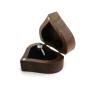 [Embossed Ring Box] Solid Wood Couple Wedding Engagement Ring Docking Boxes Gift Ring Jewelry Boxes Storage Box