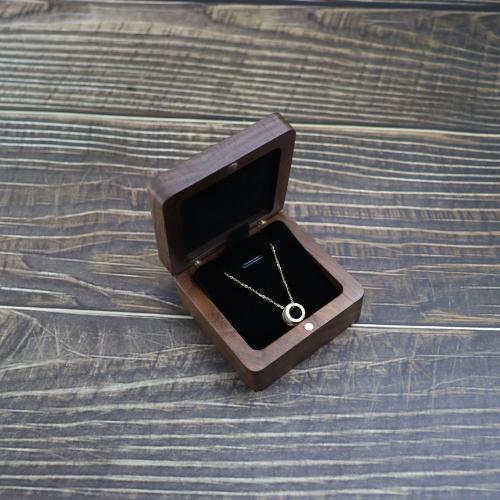 Black walnut packaging flannel jewelry boxes jewelry boxes fashion bracelet necklace small pendant boxes pendant boxes wholesale