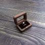 North American black walnut boxes solid wood high-end pair ring wedding ring jewelry storage boxes packaging boxes jewelry set box