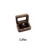 North American black walnut boxes solid wood high-end pair ring wedding ring jewelry storage boxes packaging boxes jewelry set box