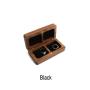 High-grade American black walnut solid wood jewelry boxes Chinese style wooden couple ring boxes square ring boxes medal box