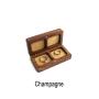 High-grade American black walnut solid wood jewelry boxes Chinese style wooden couple ring boxes square ring boxes medal box