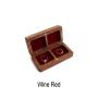 High-grade American black walnut solid wood jewelry boxes Chinese style wooden couple ring boxes square ring boxes medal box