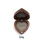 Wedding love ring boxes walnut pair ring storage packaging gift boxes heart-shaped wooden boxes ear stud earrings jewelry boxes female