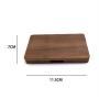 Portable whole wooden business card boxes men and women business gift business card holder solid wood credit card card boxes rectangular magnetic buckle box