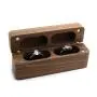 New rectangular pair ring boxes magnetic suction ring jewelry boxes jewelry small earrings earrings jewelry storage boxes black walnut New rectangular pair ring boxes magnetic suction ring jewelry boxes jewelry small earrings earrings jewelry storage boxes black walnut
