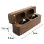 New rectangular pair ring boxes magnetic suction ring jewelry boxes jewelry small earrings earrings jewelry storage boxes black walnut New rectangular pair ring boxes magnetic suction ring jewelry boxes jewelry small earrings earrings jewelry storage boxes black walnut