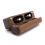 New rectangular pair ring boxes magnetic suction ring jewelry boxes jewelry small earrings earrings jewelry storage boxes black walnut