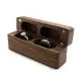 New rectangular pair ring boxes magnetic suction ring jewelry boxes jewelry small earrings earrings jewelry storage boxes black walnut New rectangular pair ring boxes magnetic suction ring jewelry boxes jewelry small earrings earrings jewelry storage boxes black walnut