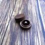 Jewelry Boxes Creative Solid Wooden Ring Boxes Jewelry Storage Boxes Round Fashion Wooden Black Walnut Ring Box