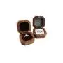 High-grade American black walnut solid wood jewelry boxes Chinese style portable wooden ring boxes square ring boxes can be LOGO High-grade American black walnut solid wood jewelry boxes Chinese style portable wooden ring boxes square ring boxes can be LOGO