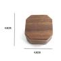 High-grade American black walnut solid wood jewelry boxes Chinese style portable wooden ring boxes square ring boxes can be LOGO