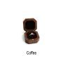 High-grade American black walnut solid wood jewelry boxes Chinese style portable wooden ring boxes square ring boxes can be LOGO