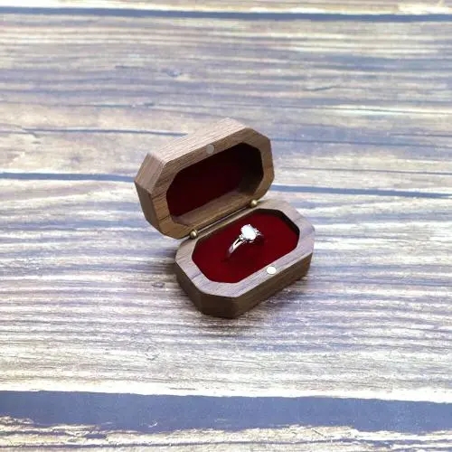 Vintage Black Walnut Jewelry Boxes Pair Ring Stud Earrings Ring Necklace Watch Hand Jewelry Storage Box Vintage Black Walnut Jewelry Boxes Pair Ring Stud Earrings Ring Necklace Watch Hand Jewelry Storage Box