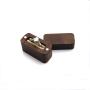 Solid wood mini ring boxes retro wooden pick jewelry ring light luxury exquisite hand jewelry portable storage box