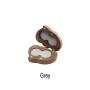 Double love black walnut solid wood jewelry storage boxes personality creative Chinese style wooden ring boxes heart-shaped ring box