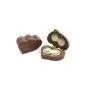 Double love black walnut solid wood jewelry storage boxes personality creative Chinese style wooden ring boxes heart-shaped ring box Double love black walnut solid wood jewelry storage boxes personality creative Chinese style wooden ring boxes heart-shaped ring box