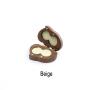 Double love black walnut solid wood jewelry storage boxes personality creative Chinese style wooden ring boxes heart-shaped ring box