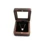 Factory wholesale walnut window jewelry boxes jewelry boxes pendant necklace small jewelry gift packaging storage boxes women Factory wholesale walnut window jewelry boxes jewelry boxes pendant necklace small jewelry gift packaging storage boxes women