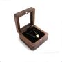 Factory wholesale walnut window jewelry boxes jewelry boxes pendant necklace small jewelry gift packaging storage boxes women