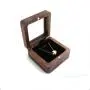 Factory wholesale walnut window jewelry boxes jewelry boxes pendant necklace small jewelry gift packaging storage boxes women Factory wholesale walnut window jewelry boxes jewelry boxes pendant necklace small jewelry gift packaging storage boxes women