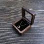 Factory wholesale walnut window jewelry boxes jewelry boxes pendant necklace small jewelry gift packaging storage boxes women