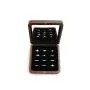 Large capacity walnut jewelry boxes portable flannel lined jewelry storage boxes ring watch jewelry box