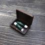 Portable key lipstick sundries storage boxes carry-on membership card jewelry packaging gift boxes walnut box