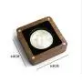 Solid wood boxes badge boxes commemorative coin gift boxes carton wooden medal silver coin badge collection boxes black walnut