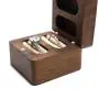 Walnut boxes heightened ring jewelry storage jewelry pair ring jewelry wooden storage boxes diamond ring box
