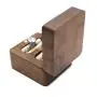 Walnut boxes heightened ring jewelry storage jewelry pair ring jewelry wooden storage boxes diamond ring box