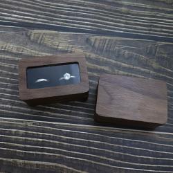 Rectangular wedding ring boxes black jewelry boxes wooden wedding ring boxes jewelry storage boxes walnut