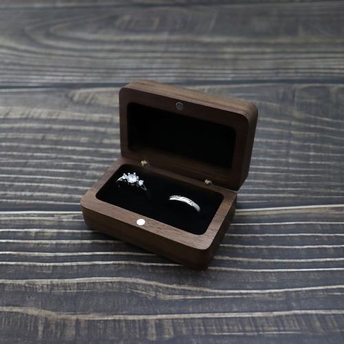 Rectangular wedding ring boxes black jewelry boxes wooden wedding ring boxes jewelry storage boxes walnut